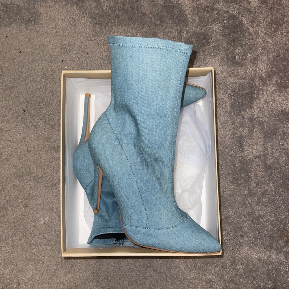jlux label denim booties